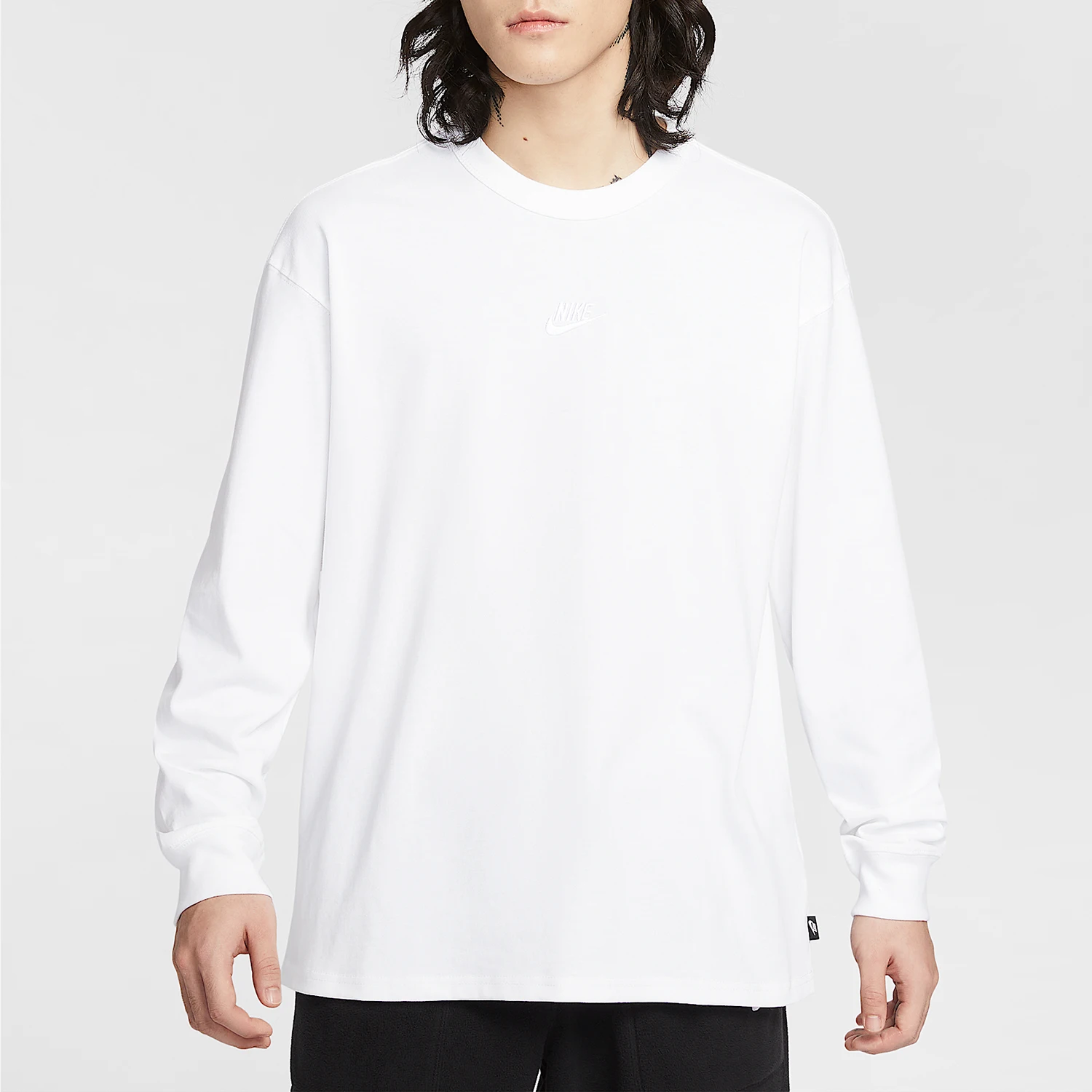 Nike genuine Year of the Horse limited edition men's knitted loose round neck long sleeved T-shirt IH1128-100