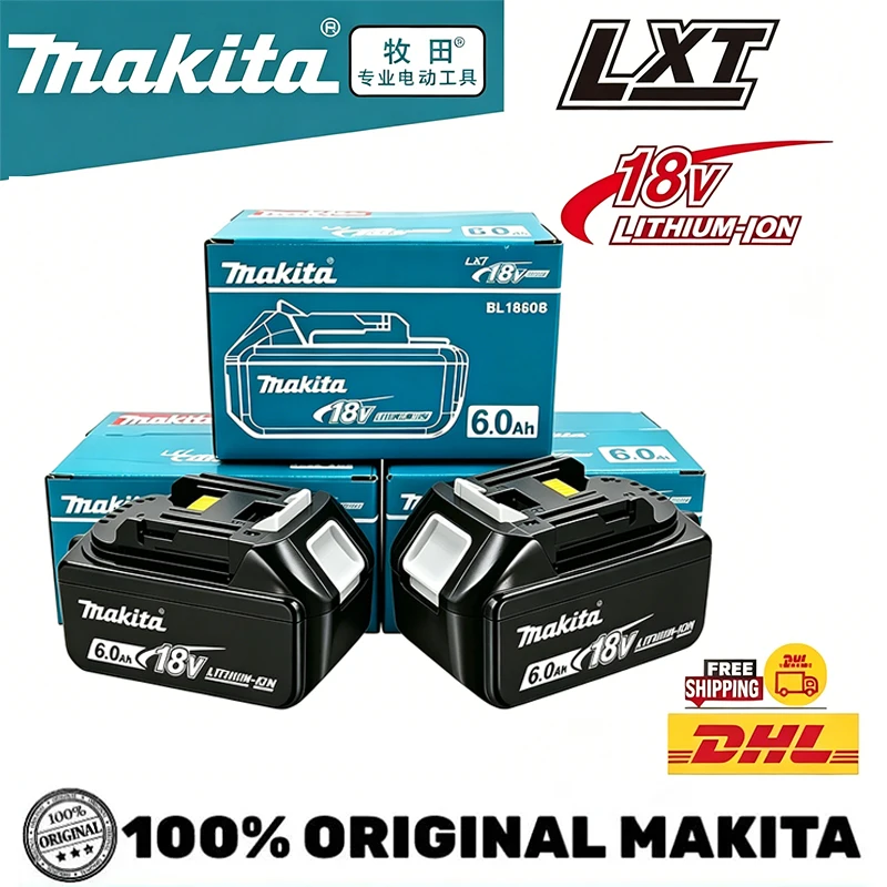 Original makita 18V 9Ah LXT Rechargeable Battery BL1890B High output Construction Automotive Repair for Impact wrench Power Tool