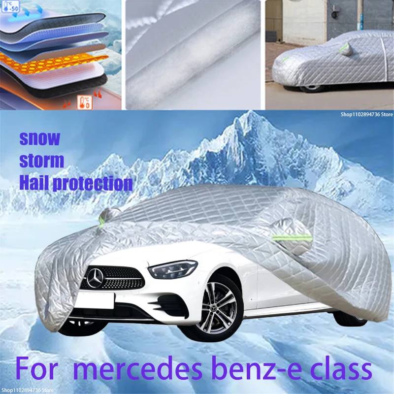 For mercedes benz-e class Outdoor Cotton Thickened Awning For Car Anti Hail Protection Snow Covers Sunshade Waterproof Dustproof