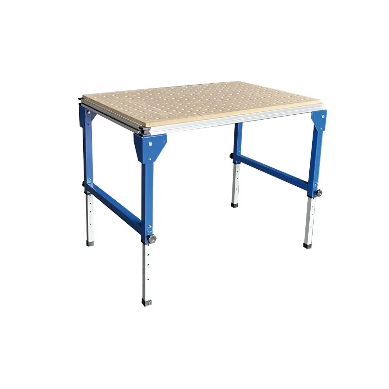 

38662 Standing Woodworking Manual Lift Table High-Quality Wooden Industry Use Adjustable Height Workbench