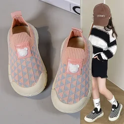 tênis Kid Casual Shoes 2023 Spring New Mesh Breathable Sports Shoe Kindergarten Indoor Shoe Soft Soled Boy Girl Shoes Kid Shoes