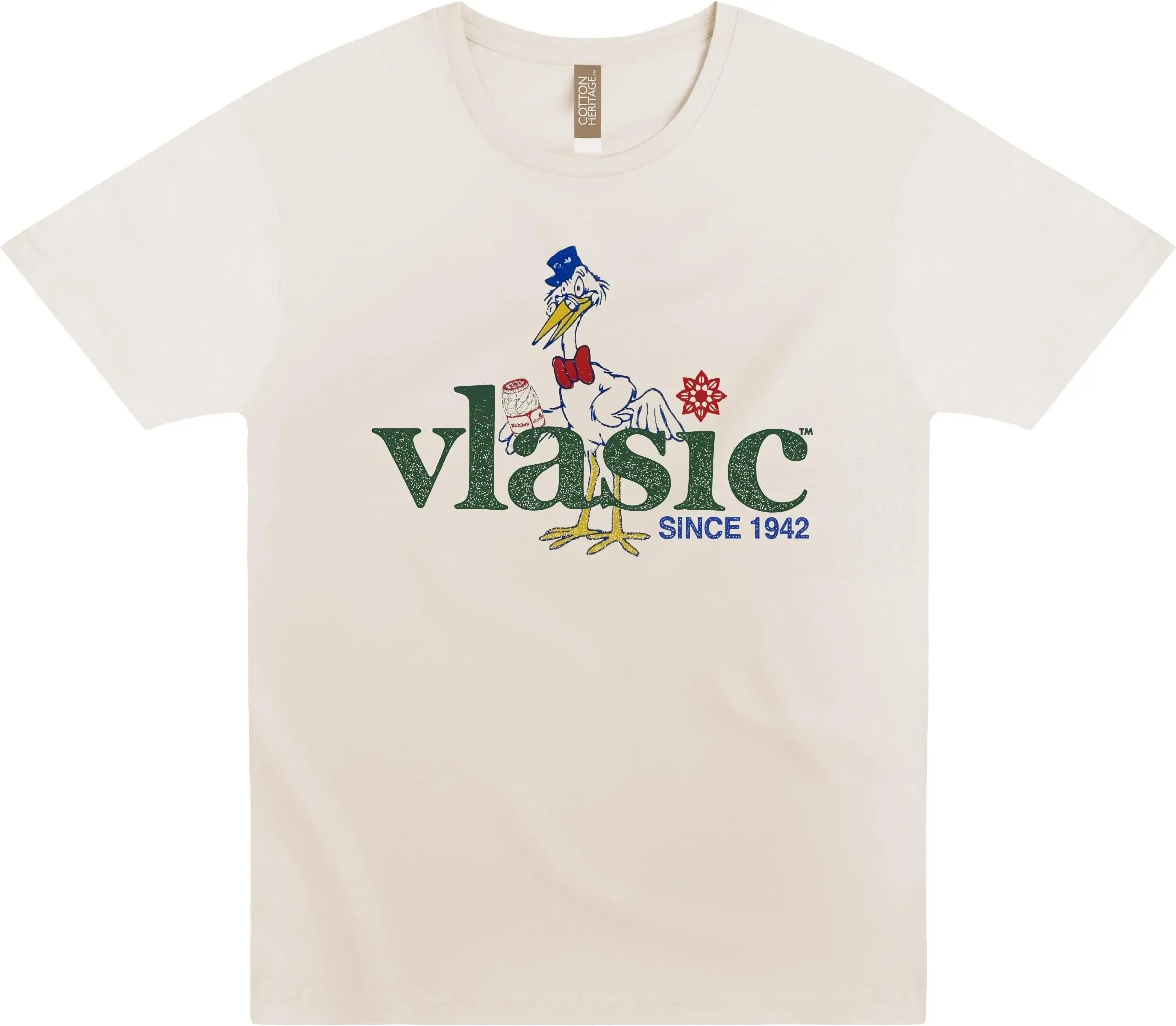 Vlasic Pickles Vintage Stork Tees Cotton Luxury brand vintage oversized