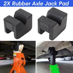 Car Lift Jack Stand Rubber Pads Black Rubber Slotted Floor Jack Pad Frame Rail Adapter Universal Rubber Pad Cushion Bracket