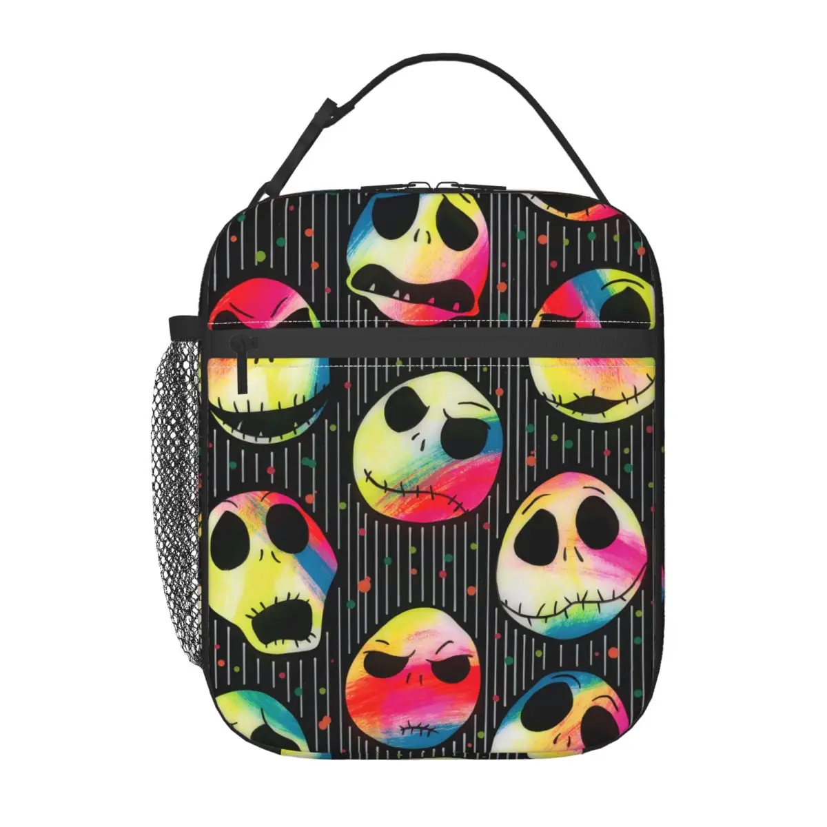 

Custom Nightmare Before Christmas Jack Night Horror Lunch Bag Thermal Cooler Insulated Lunch Box for Food Portable Tote Bags