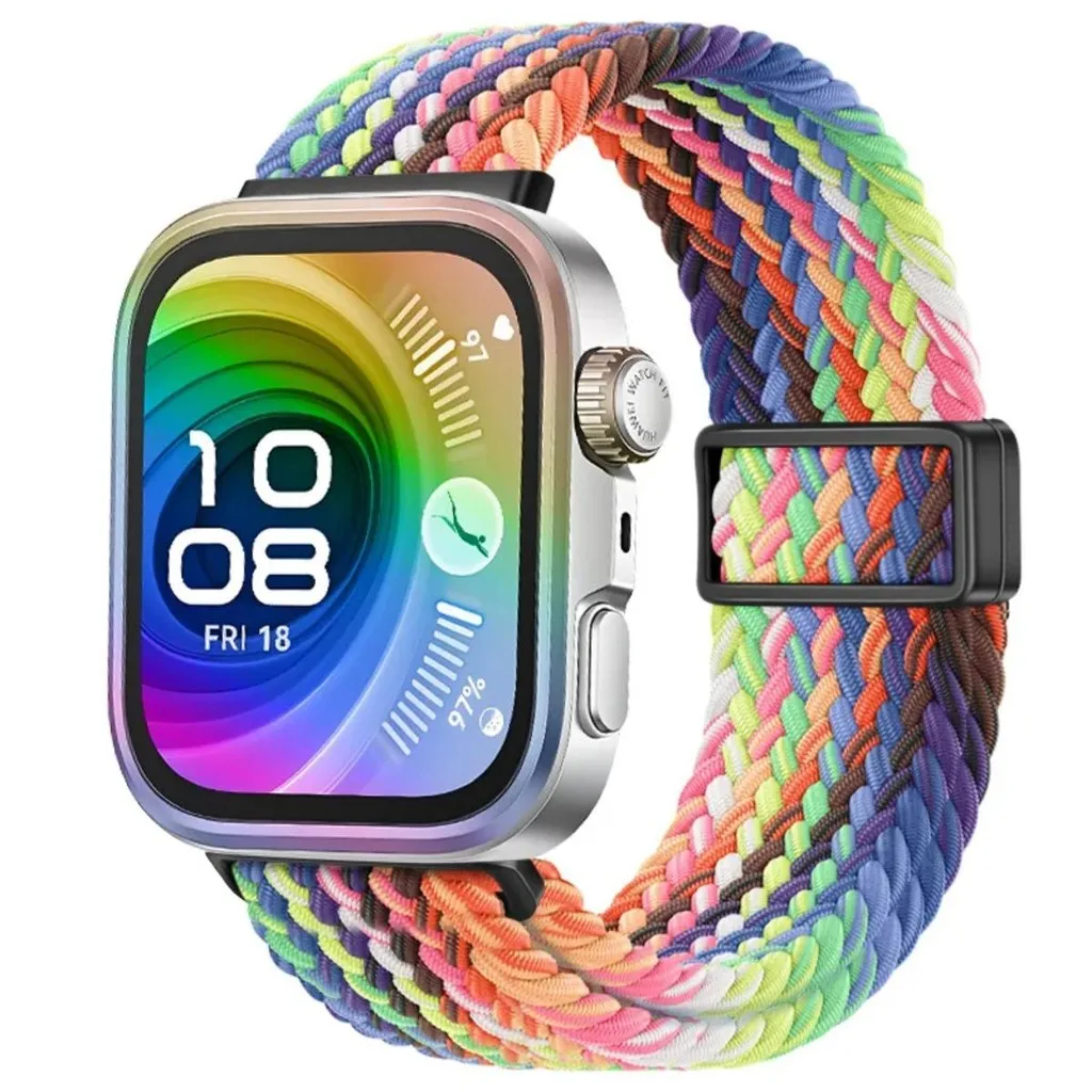 Nylon Magnetic Strap for Huawei Watch Fit 4/3 Braided Breathable for Huawei Watch Fit 4 Pro Sport Bracelet Watchband Accessories