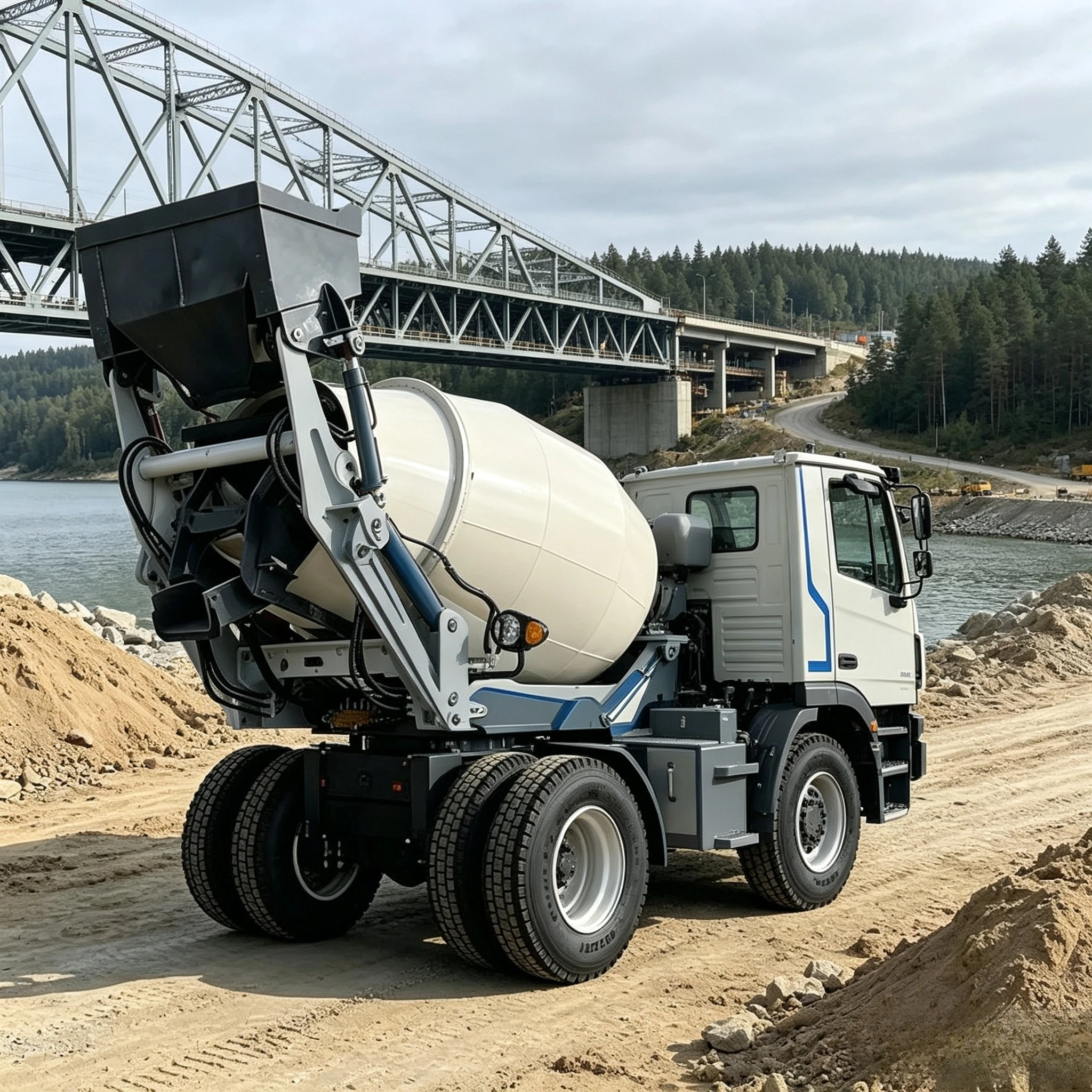 Concrete Mixer Small - 1.6 Cubic Meters Concrete Mixer Truck