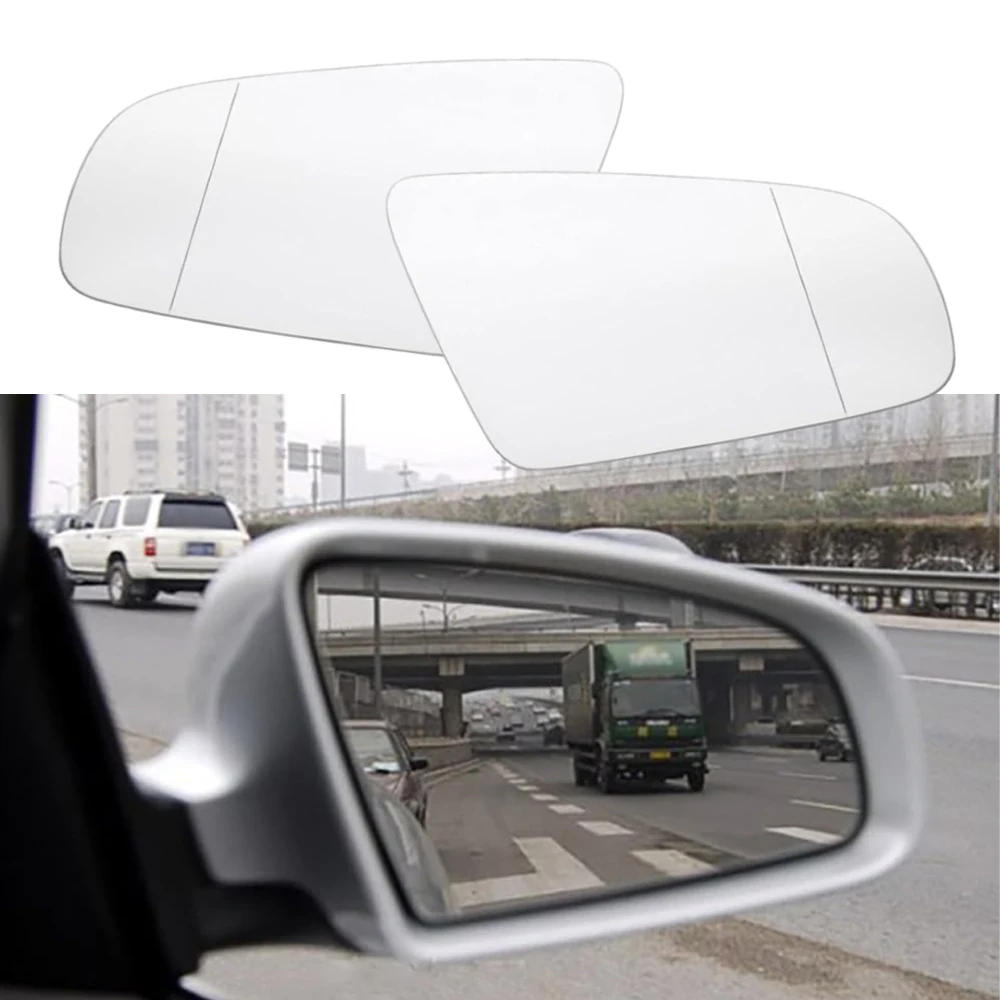 

Car Rearview Heated Mirror Glass For Audi A3 A4 A6 2005-2008 Left/Right Side Wing Heating Mirror Glass Blue Exterior Parts
