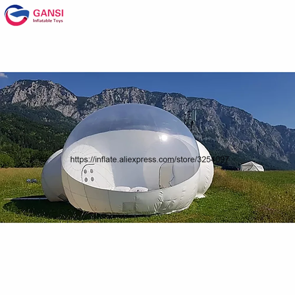 Commercial inflatable bubble dome tent clear inflatable luxury tent for outdoor camping