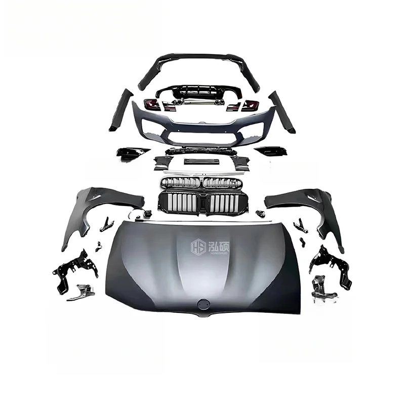 Ultimate Old to New Full Body Kit Bumpers Hood Side Skirts Grills for Full-Size Sedan Off-Road Lightweight