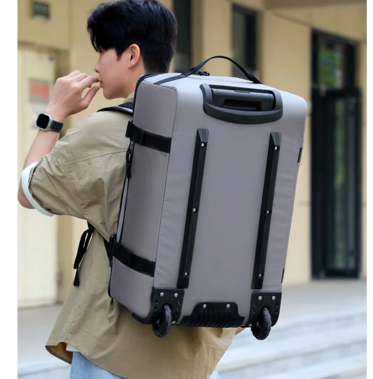 Men Multifunction Travel Bags Business Trip Luggage Clothing Tote Rolling Trolley Bag Outdoor Backpack Carry-On Bag Trolley Bags view 6