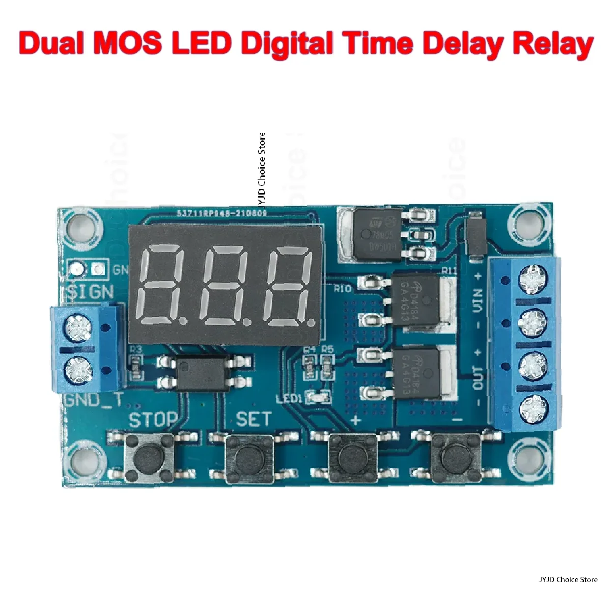 DC 5V-36V Trigger Cycle Delay Timer Switch Turn On Off Relay Module with LED Display