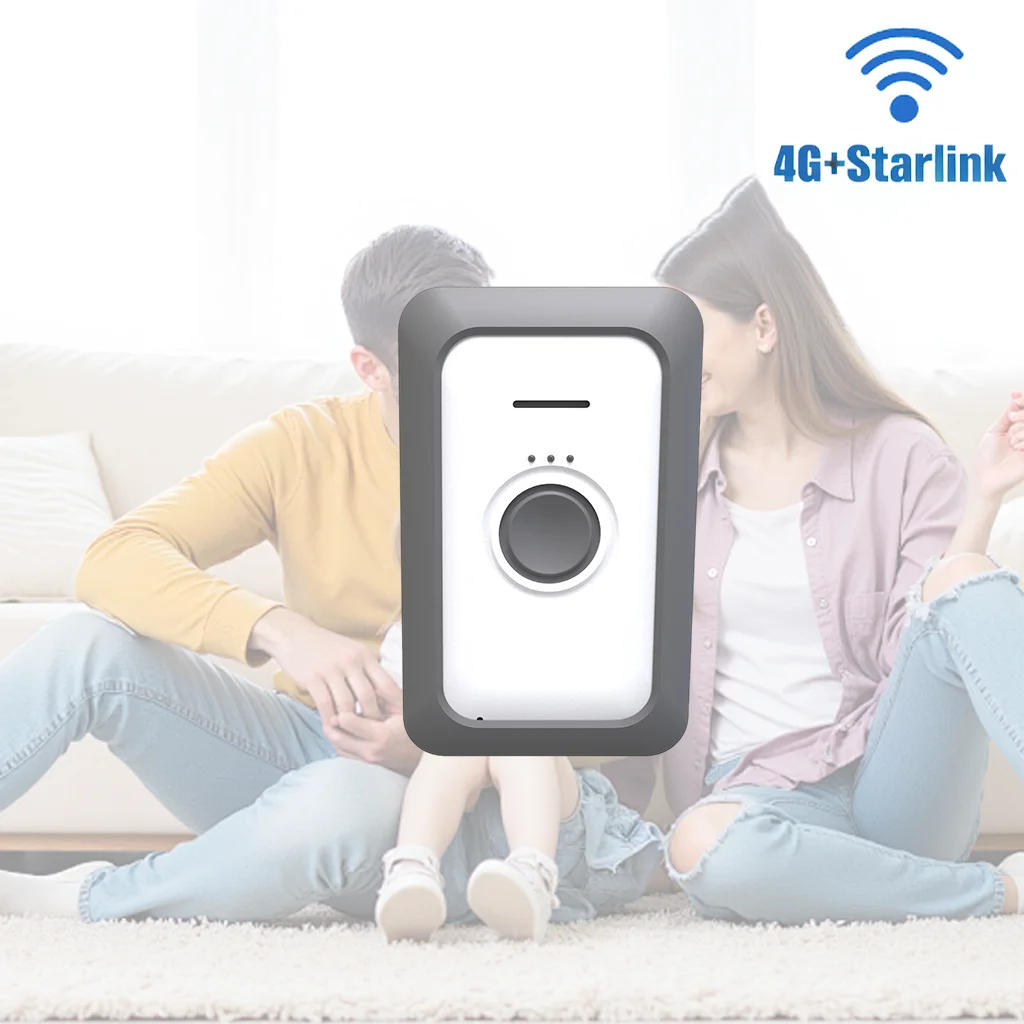 

Two Way Communication SOS Button Personal GPS Tracker 4G & Starlink Satellite Tracking Device For Security
