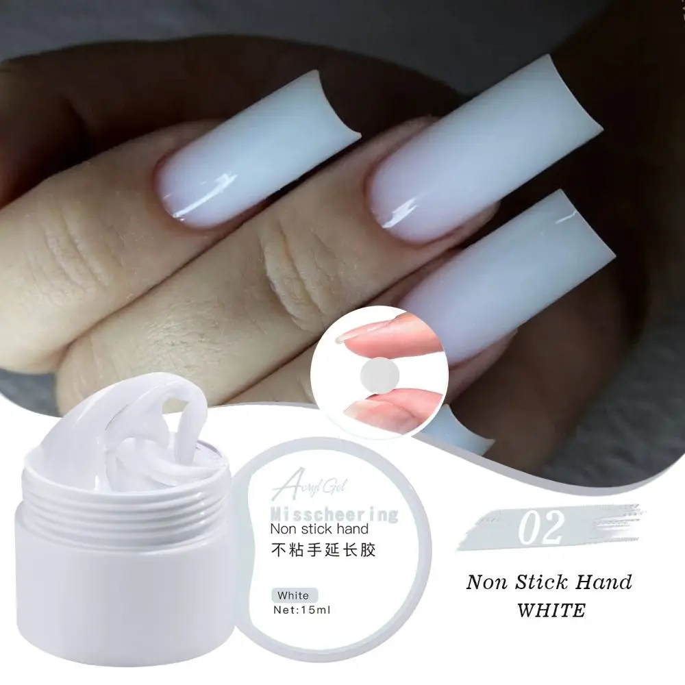 Neue Kristall Solide Verlängerung Nagel Gel Weiche Aurora Maniküre Lack Werkzeuge Klar Nude Rosa Acryl Nagel Gel DIY Modell