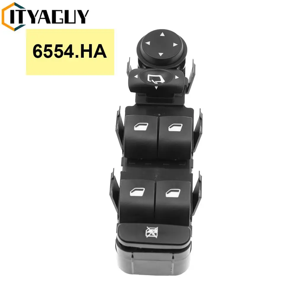 6554.HA 6554HA 6554 HA Electric Power Window Master Lifter Control Switch Pu Button Panel For Citroen C4 6554 GZ 6554.GZ