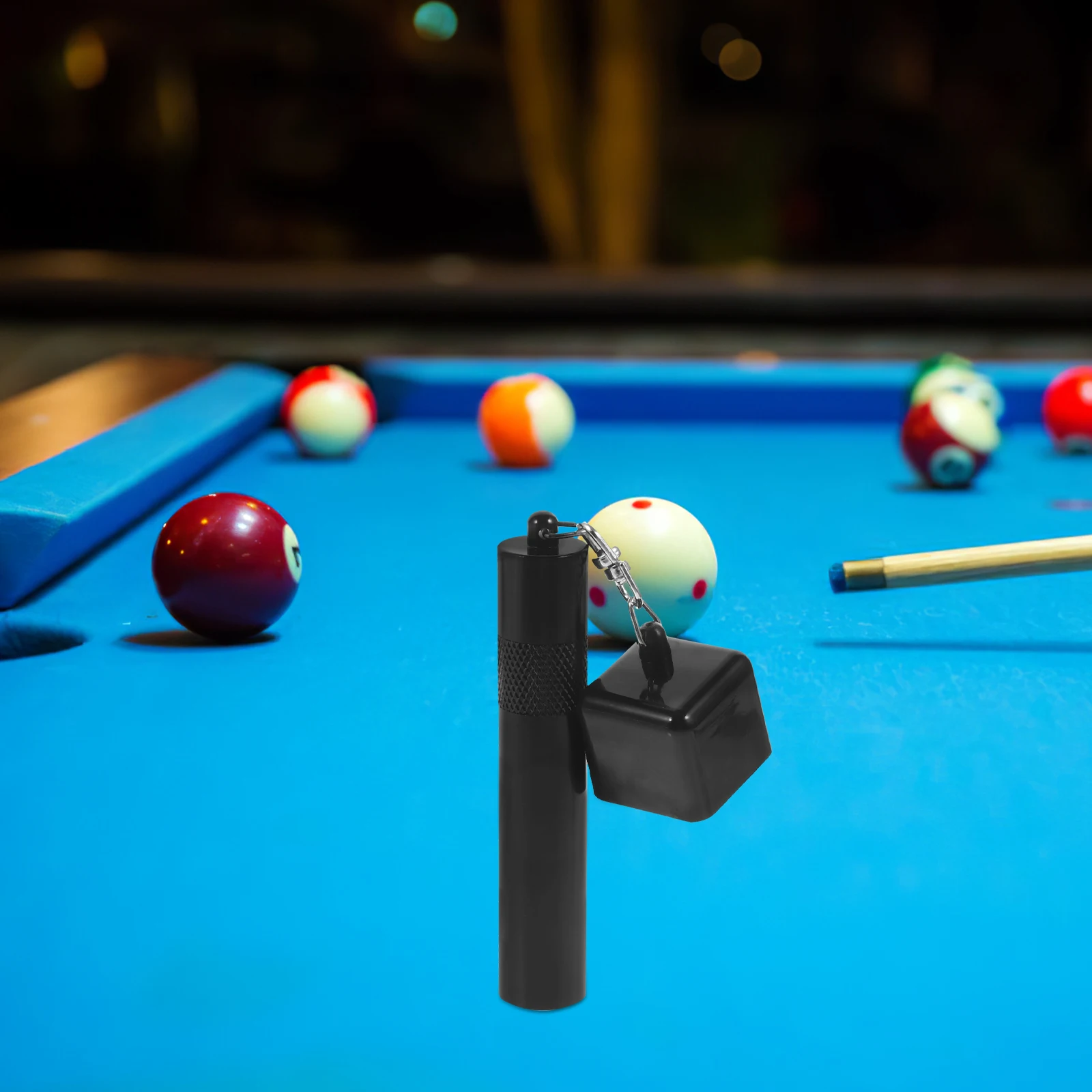 

Chocolate Powder Storage Pool Chalk Pocket Holder Multi-funcational Stand Container Supplies Billiard Aluminum Billiards Stick