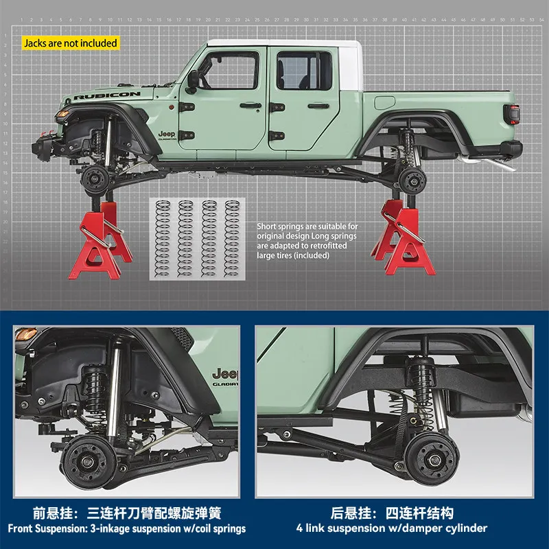 Killerbody 48760 Mercury 1 10 RC Crawler Metal Chassis Kit Two‑speed Transmission 4WD RWD Switch Off Road DIY Assembly Frame