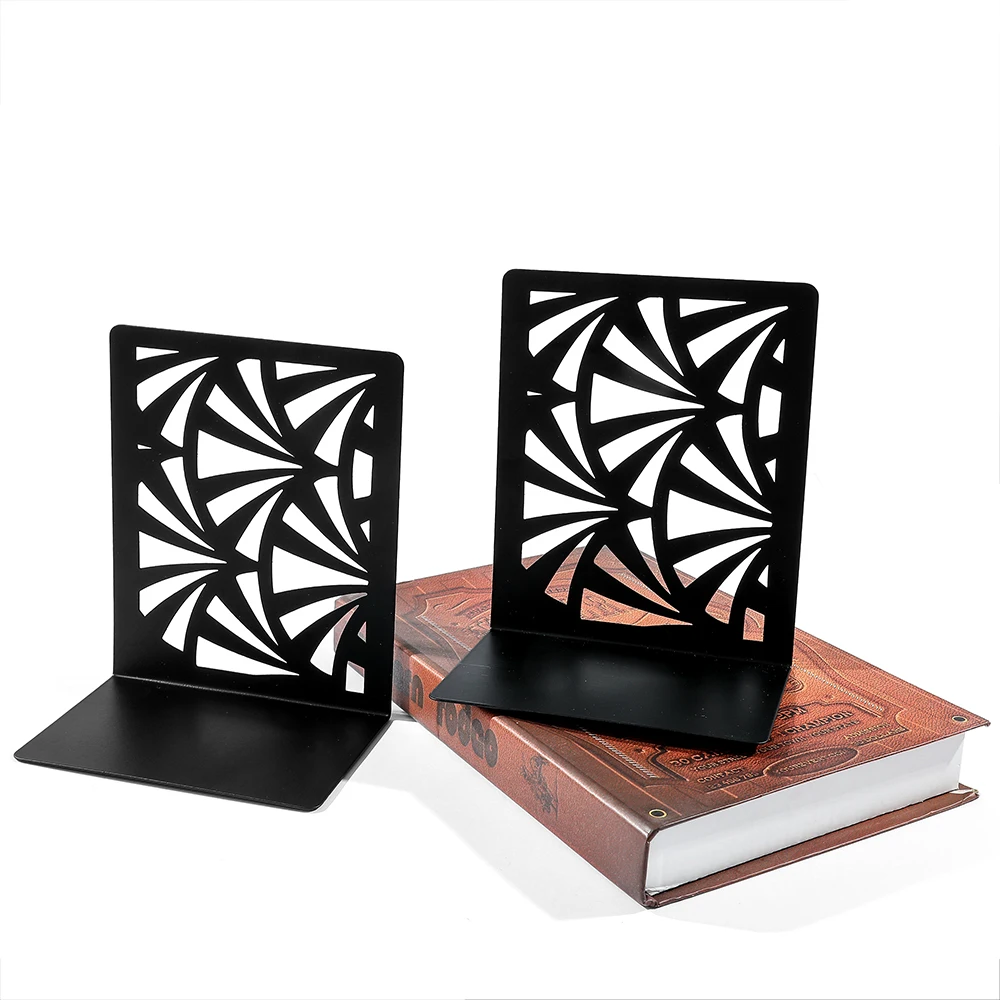 Imagem -04 - Resistente Estante Rack Metal Bookends Estilo de Arte Trazer Escritório Desktop Casa Amantes Material de Escritório