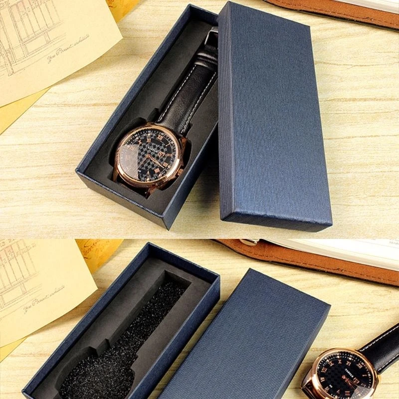 Men's Rectangle Watch Display Box Mechanical Watch Storage Box Watch Gift Box