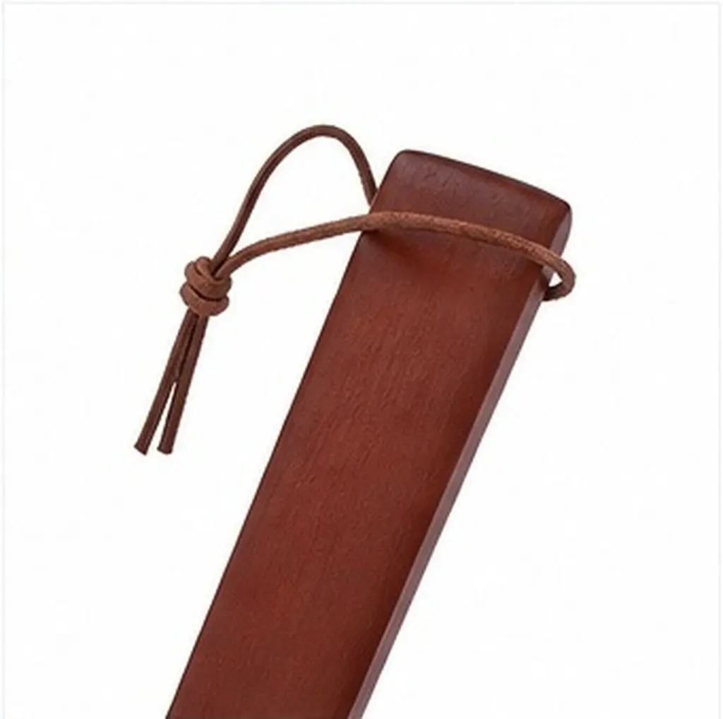 2Pcs Extra Long Shoehorn Lightweight Portable Wooden Shoe Lifter for Elderly Pregnant Women Easy Shoe Wearing Home Travel Use