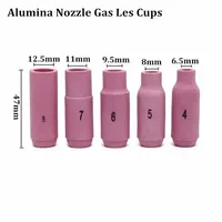 17Pcs/set TIG Welding Torch Cup Collet Body Nozzle  Tungsten Electrode Alumina Nozzle Gas Les Cups Kit Tools WP-17 WP-18 WP-26
