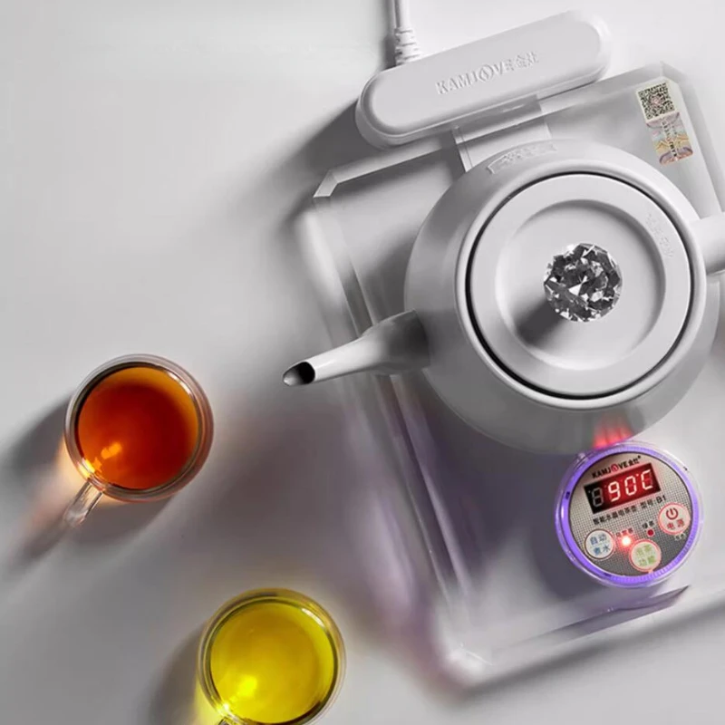 가정용 전기 주전자 크리스탈 유리 316 스테인레스 스틸 온도 조절 주전자, 220V