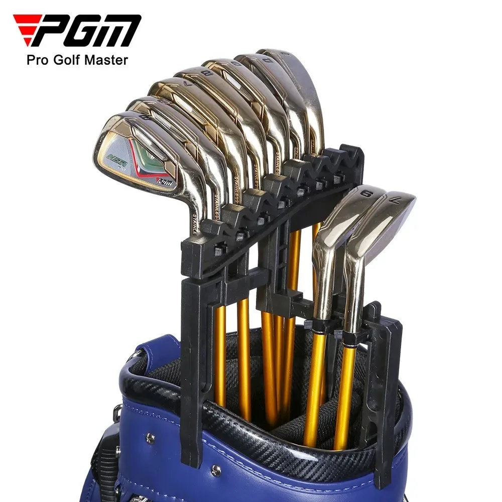 

PGM Golf Clubs Fixture Accommodate 9 Iron Holder Reduce Pole Head Collisions Adjustable Width Training Aids ZJ018