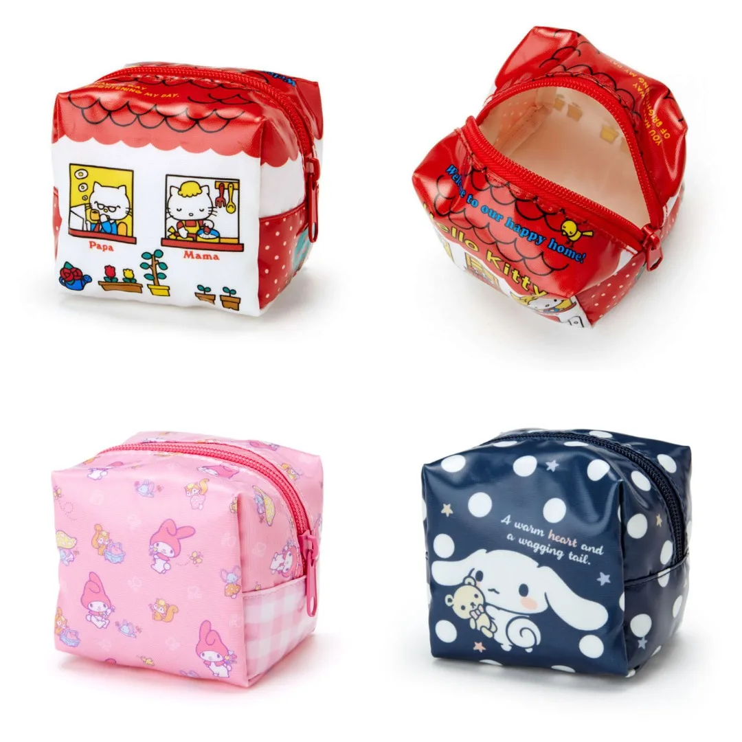 

Sanrio Kawaii Hello Kitty Storage Bag My Melody Cinnamoroll Napkin Zip Storage Girl Sanitary Case Portable Bag for Small Items