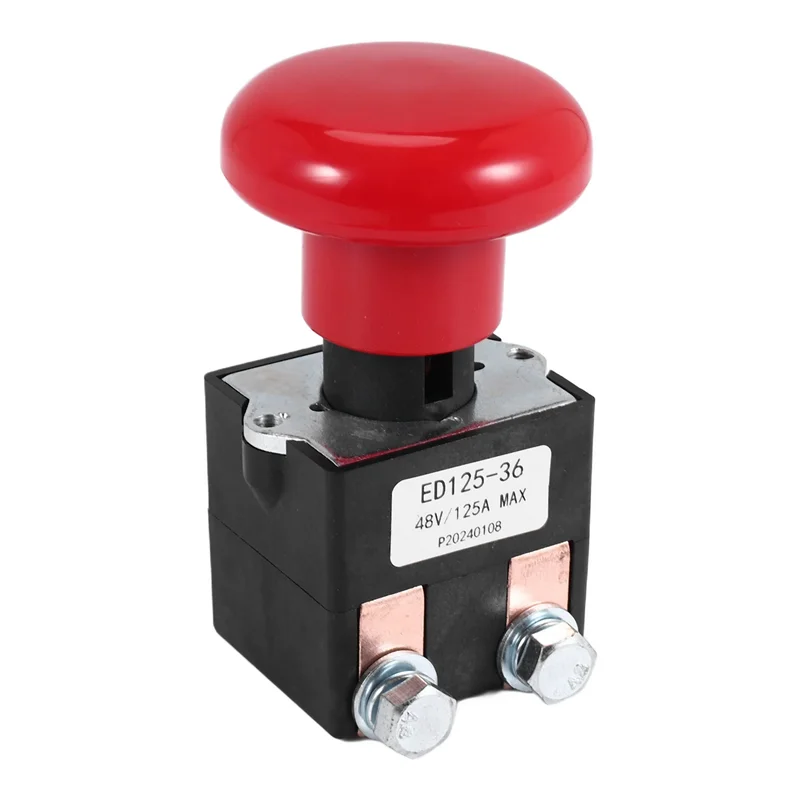 ABIB -ED125-36 48V 125A Emergency Disconnect Stop Switch For Big Joe EZ30 E30 D40 EZ40 111551000800 Electric Forklift Stacker