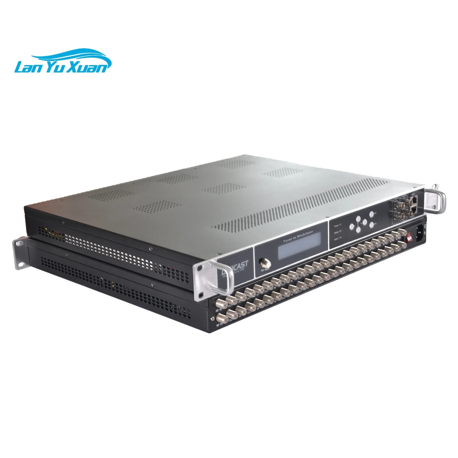 New DMB-24E Plus 8/12/16/20/24 Ch DVB S2 Tuner to DVBT ISDBT DVBC Broadcasting Catv Digital Modulator