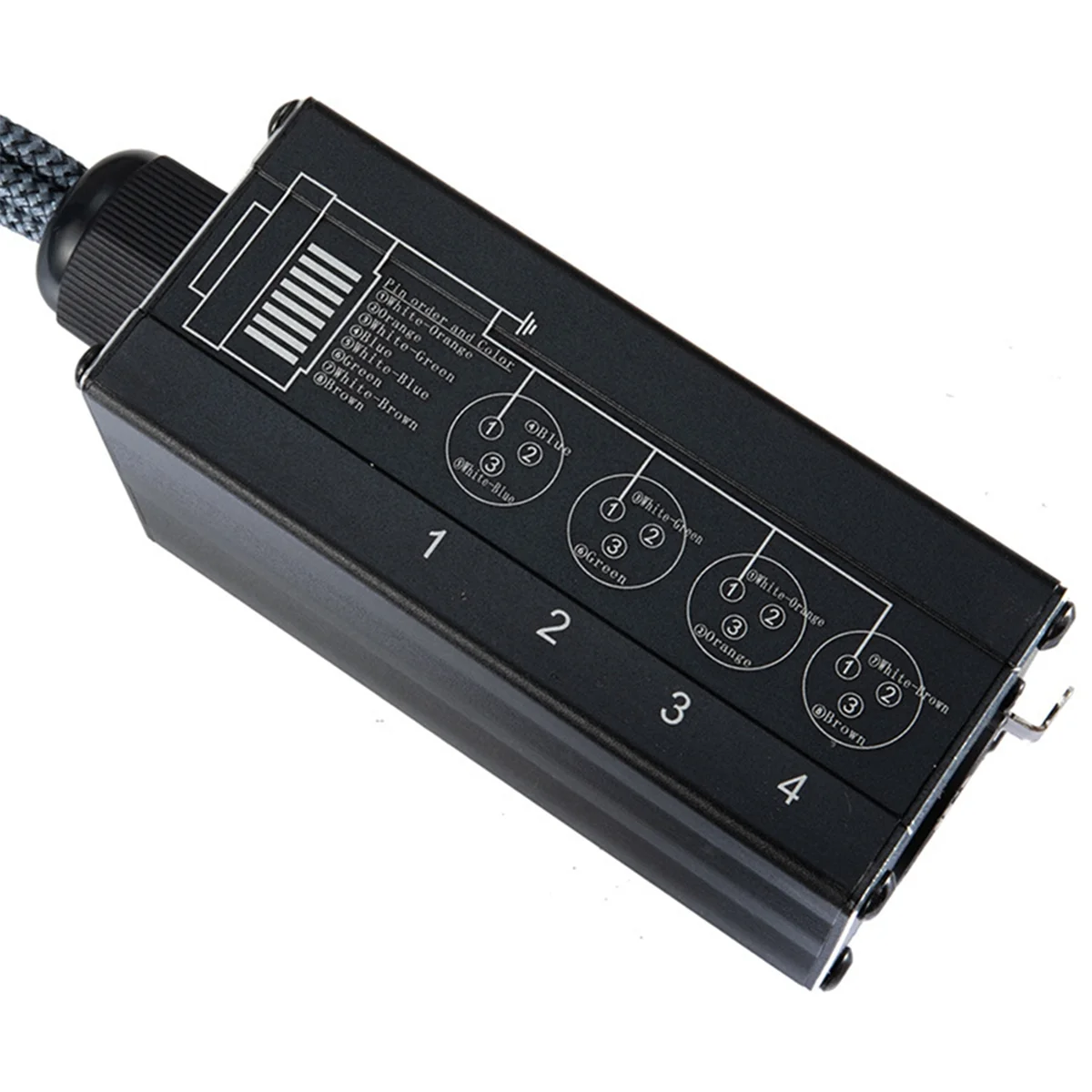 Imagem -05 - Xlr Macho e Fêmea Canal Cobra 3pin Xlr Dmx para Ethernet Rj45 Cat5 Cat6 Extensor Ethernet para Live Stage Par Preto