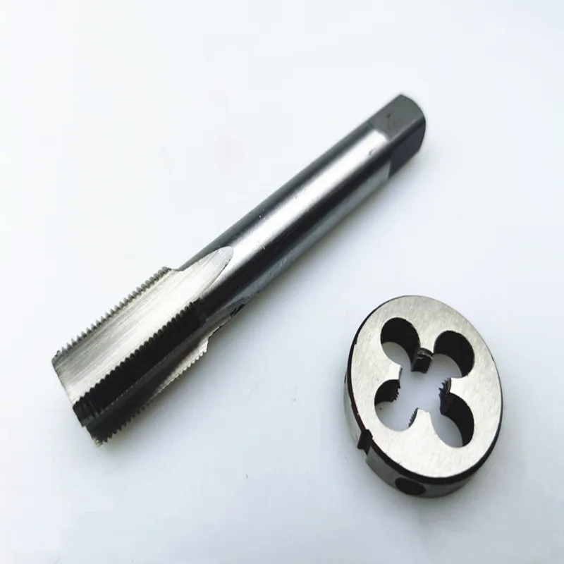 2pcs right hand metric tap die set M1-M12, used for machine tool internal and external thread tapping and thread repair tools