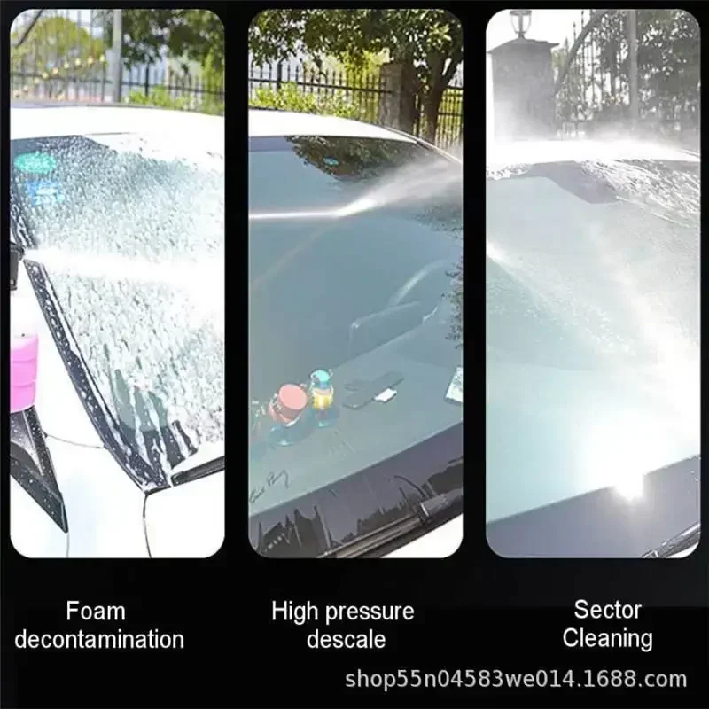 New Arrival 70Bar 1500W Wireless High Pressure Car Wash Washer Gun 50000mah Foam Generator Water Gun Spray Cleaner for Makita 18