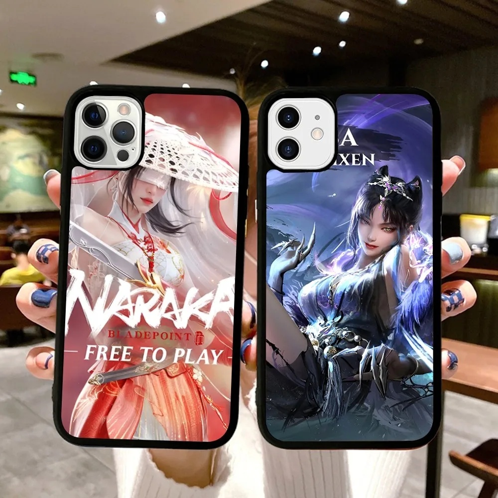 Naraka Bladepoint Phone Case Silicone PC+TPU For Samsung S10 20 30 22 23 24 Plus Lite Mobile Cases