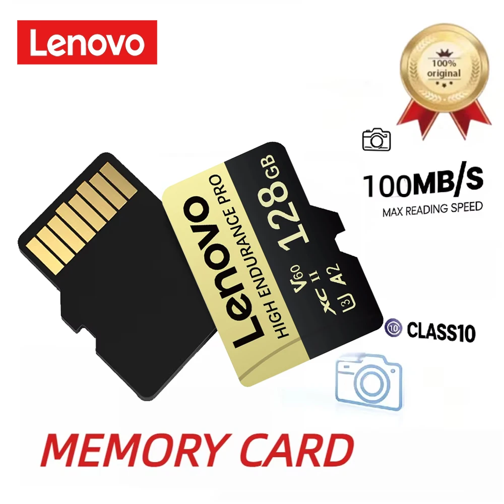 Karta pamięci Lenovo High Speed SD 1TB, karta pamięci SD 512GB, karta Micro TF SD 256GB 128GB, karta Flash TF klasy 10 do Nintendo
