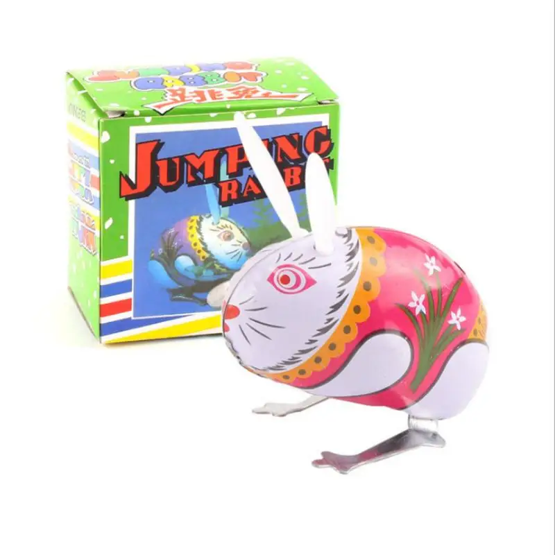 Dies ist ein klassisches Frühlingssprung-Kinderspielzeug aus Eisenkaninchen, Actionspuppen-Kinderspielzeug und ein klassisches Frühlingsspielzeug für Kinder als Geschenk