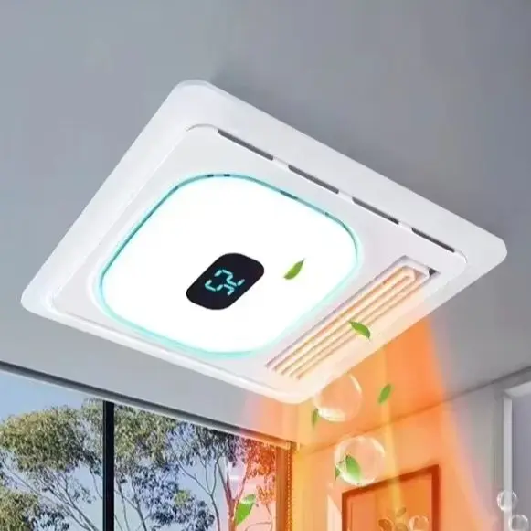 

Отопление в ванной комнате, новый стиль для домашнего использования, теплая ветровка, лампа для ванной комнаты, вытяжной вентилятор, встроенное освещение для ванной комнаты