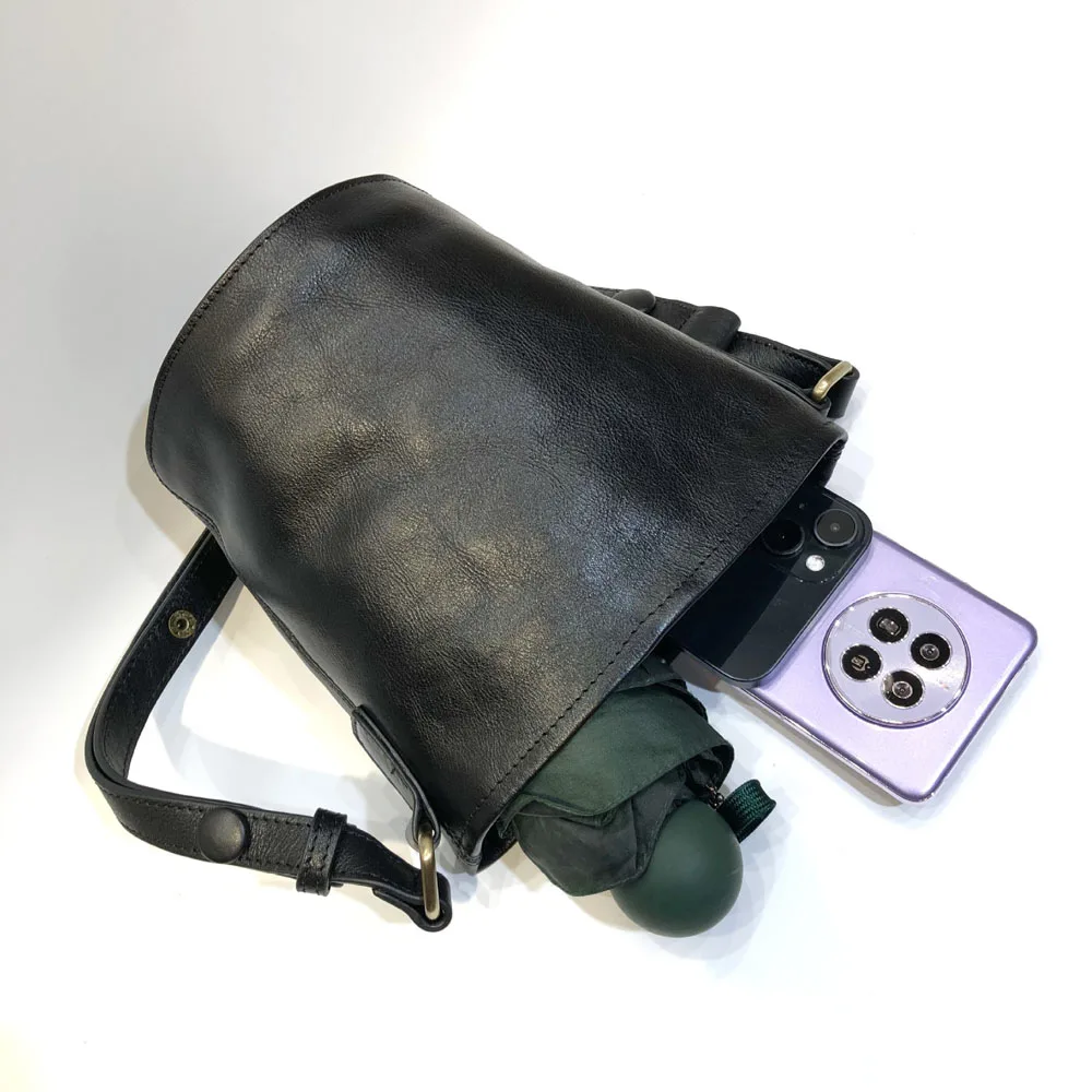 Prawdziwa skóra torba worek na ramię modne torebki na telefon luksusowy Design kobiety Crossbody Messenger duże torba z rączkami