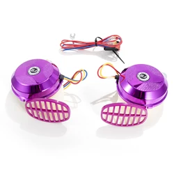FARBIN 2Pcs/Kit 120db Snail Air Horn 12V Super Loud Six Tone Waterproof Car Horn For Truck Motorcycle Auto Accessory