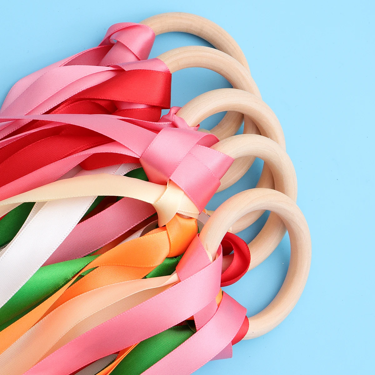 

5 Pcs Dance Ribbon Gymnastics Equipment Artist Rhythmic Artistic Stuff Party Dancing Silk Streamers for