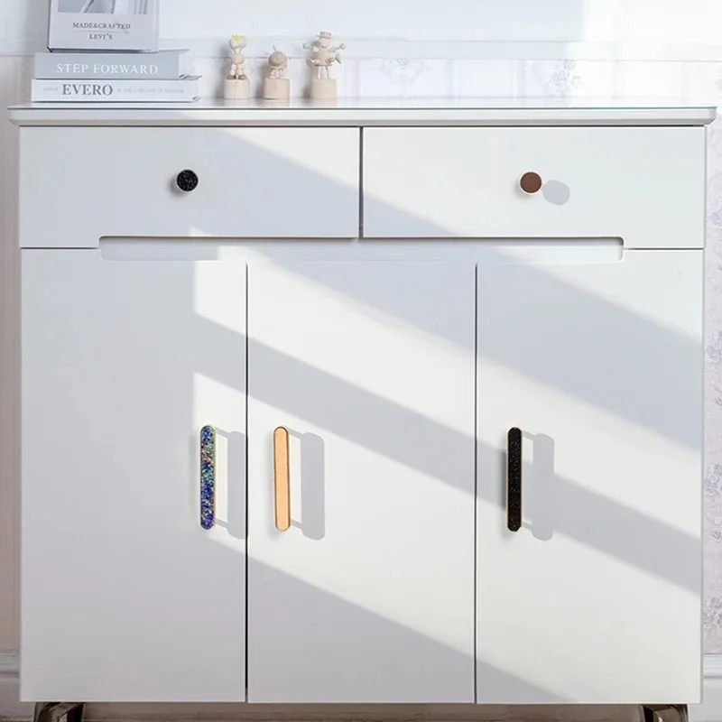 Handles Drawer Cabinet Furniture Kitchen Handles for Cabinet Knob Door Drawer Furniture Kitchen Knob Brass Polychrome Shell