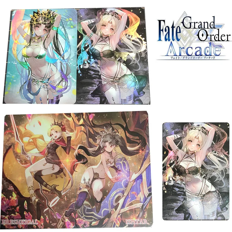 Ishtar Ereshkigal Acg Anime Characters Bronzing Collection Flash Card, Fate, Grand Order, Cartoon Toys, Christmas, Birthday Gift