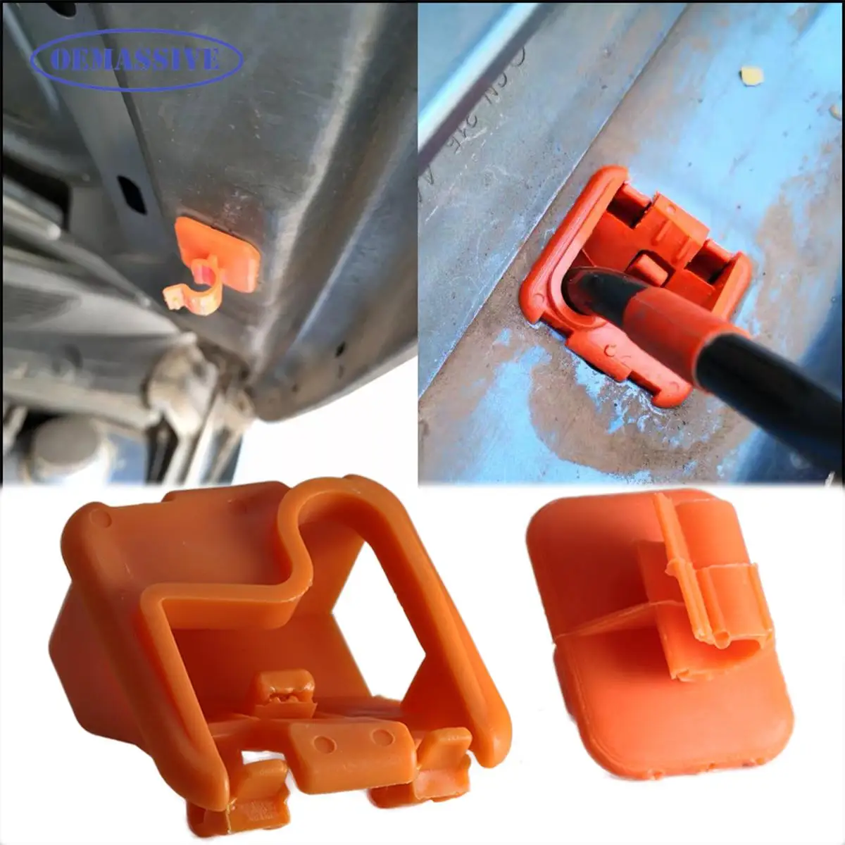 OEMASSIVE Car Roomster Hood Bonnet Rod Stay Bracket Buckle Clip For Skoda Fabia Octavia MK2 2004-2012 2013 1U0823570A Plastic