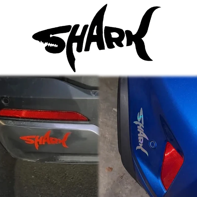 

2PCS for Shark Motorcycle Helmet Stickers Cool Visor Logo Creative Vinyl Decals Motocross Fuel Tank Body Decor Pegatinas Moto