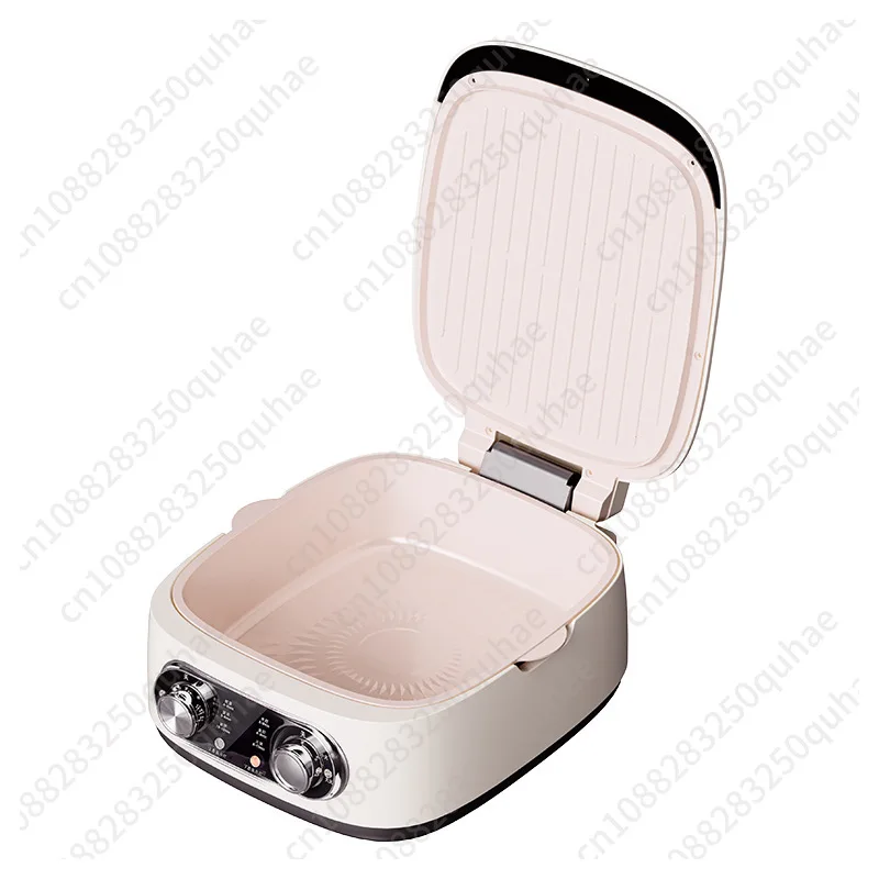 Multifunctional electric griddle for household double-sided heating, enlarged pan for pan-frying pancakes