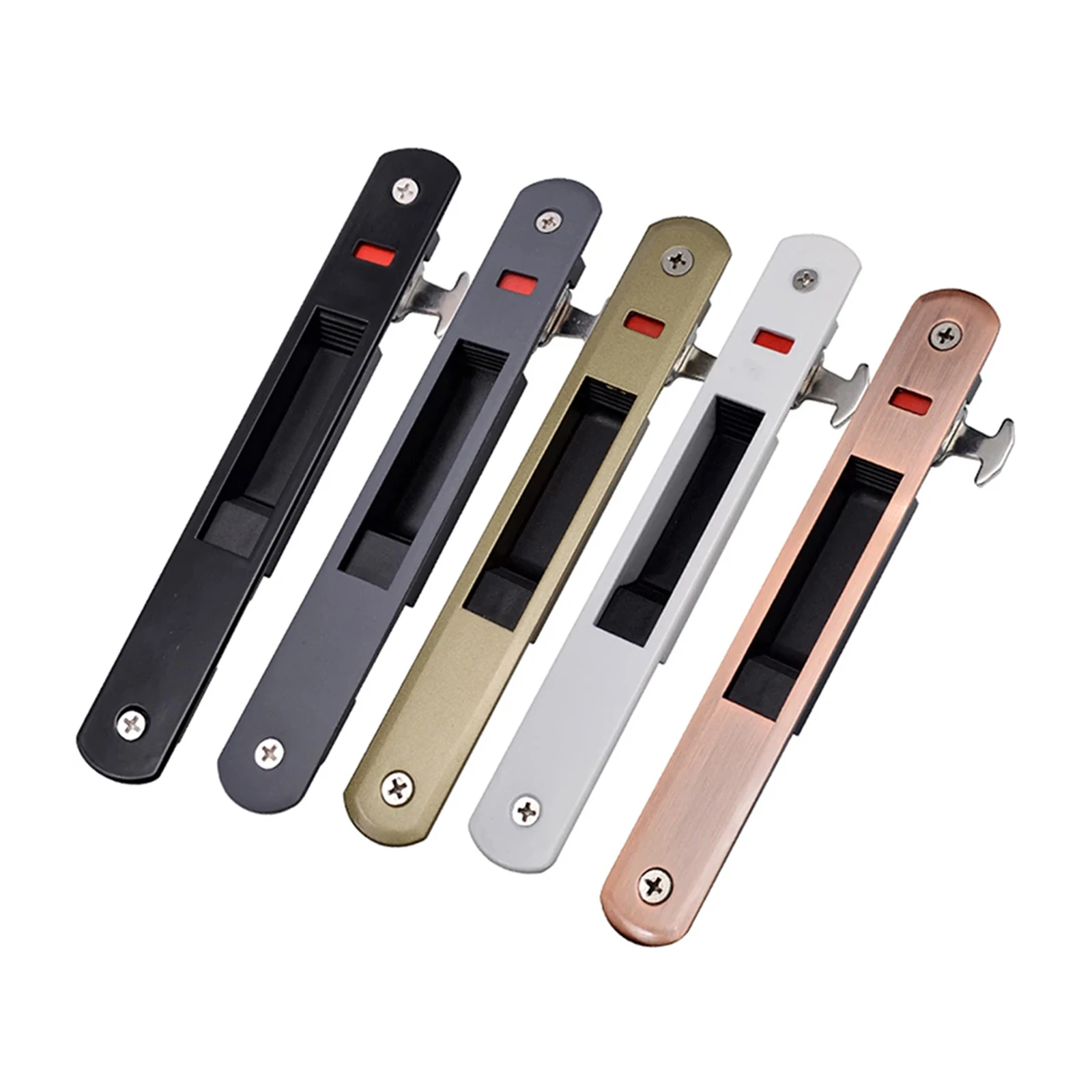 Hook Lock Lock 90 Single Side Aluminum Alloy Glass Balcony Lock Bolt Sliding Door Zinc Alloy High Quality New Practical For Door