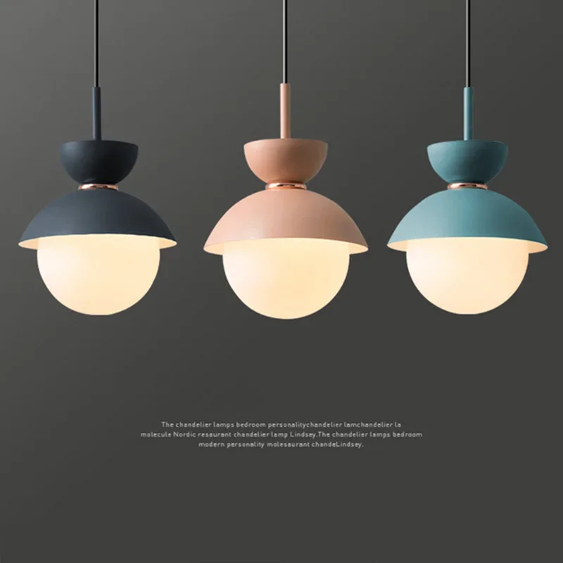 Nordic Colorful Pendant Light Modern Creativity Pendant Lamp Hanging Light Indoor Lighting Home Decor Bedroom Living Room