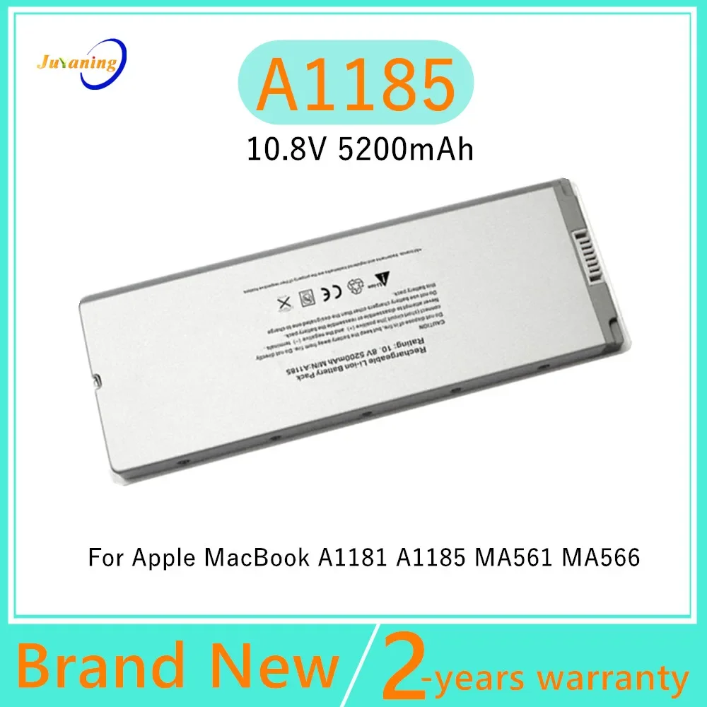 

Аккумулятор для ноутбука A1185 для Apple Macbook 13" MAC A1181 MA566FE/A MB881LL/A, белый, 55 Вт·ч