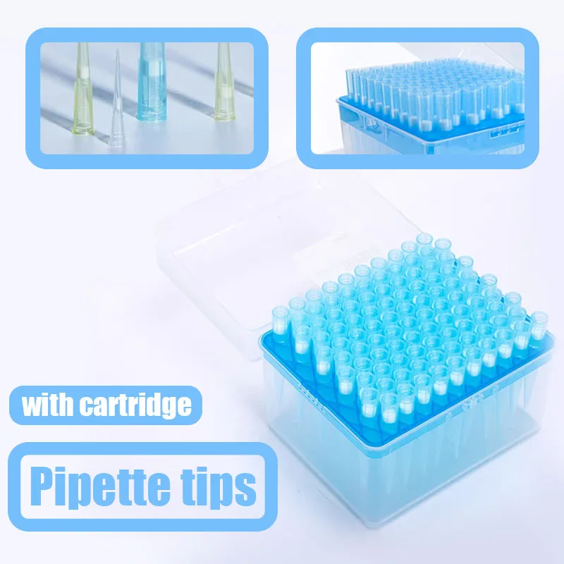 1000ul 100holes Pipette Tip Pipettor With Filter Test Pipettor Tips Disposable Pipette Tip