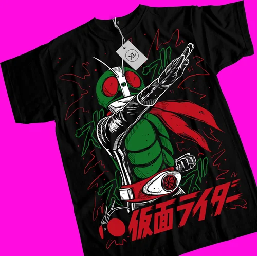 Imagen 2 del producto Camiseta Kamen Rider, camiseta de regalo de jinete enmascarado, manga corta unisex, todas las tallas