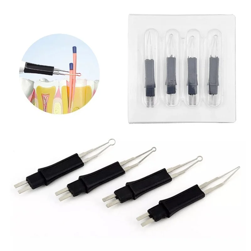 5 Sets Dental Heated Gutta Cutter Tips for Gutta Percha Point Heating Cutter Tooth Gum